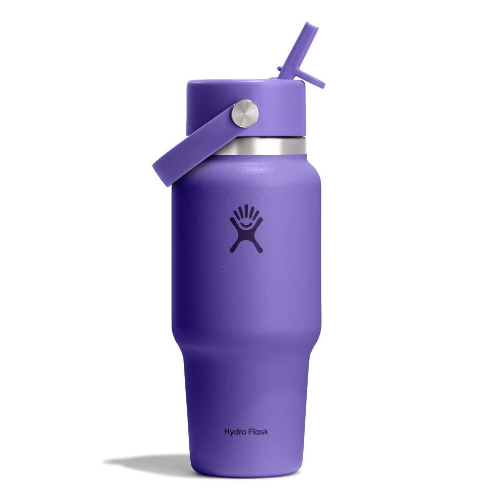 24 oz Travel Bottle with Flex Straw Cap - Utopia Purple
