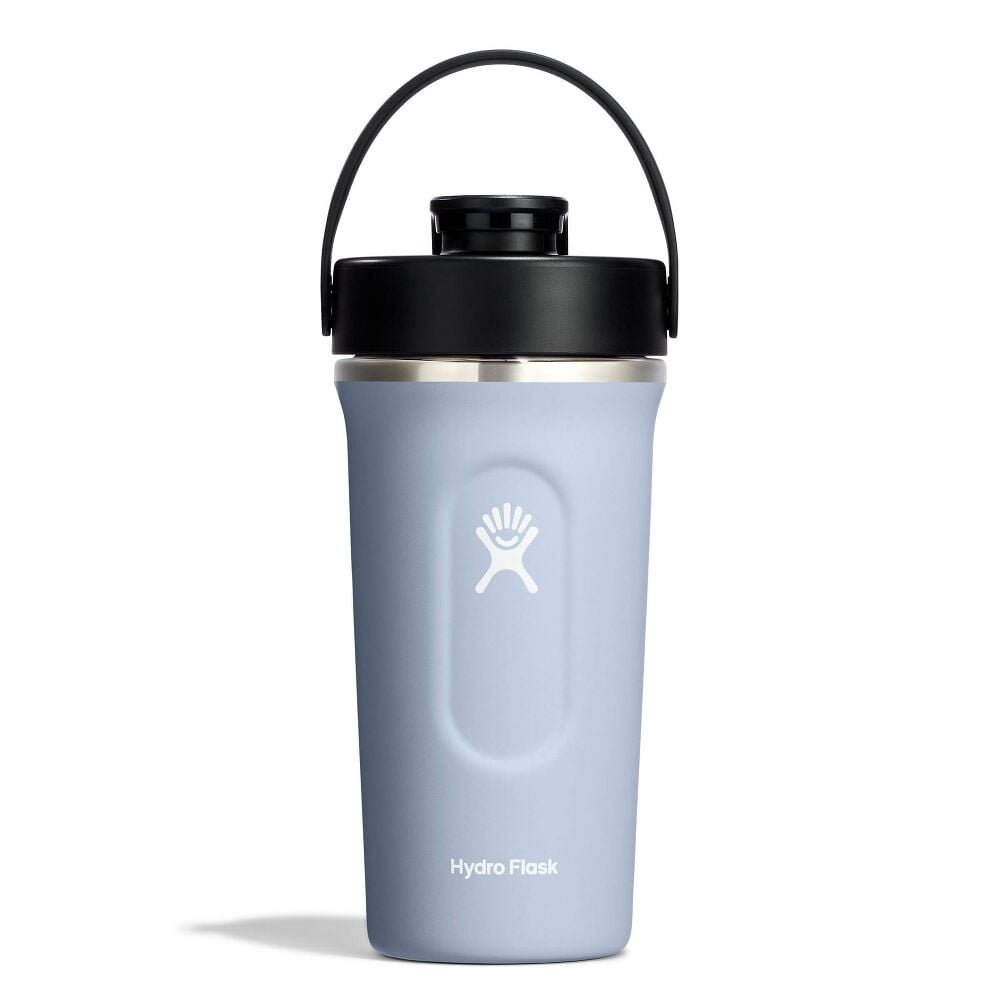 24 oz Insulated Shaker Bottle - Surf - White Logo