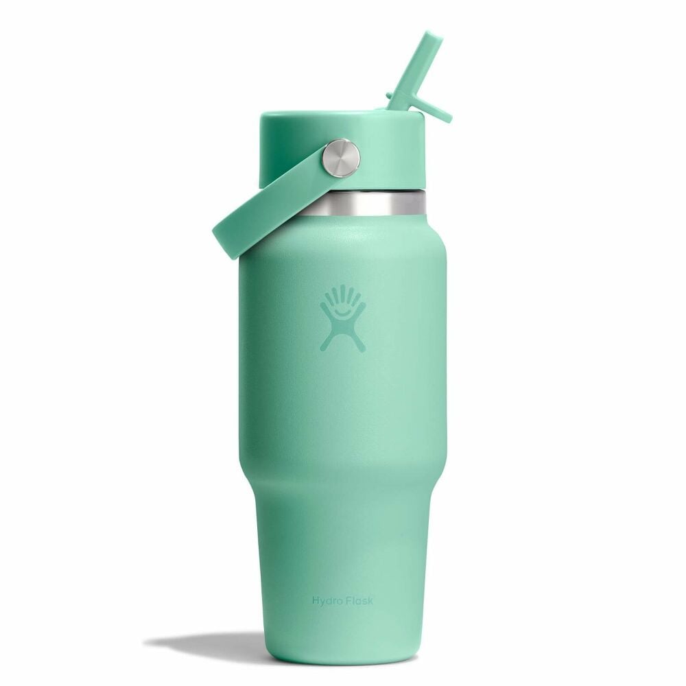 24 oz Travel Bottle with Flex Straw Cap - Mermaid Green