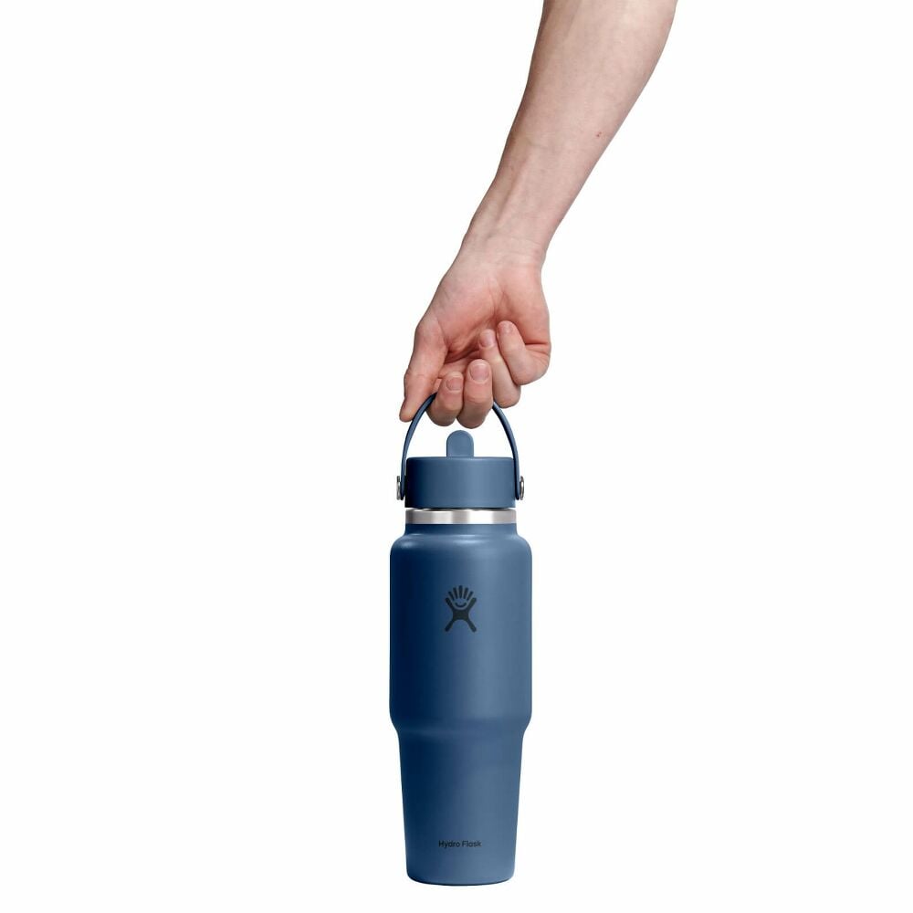32 oz Travel Bottle with Flex Straw Cap - Harbor Blue