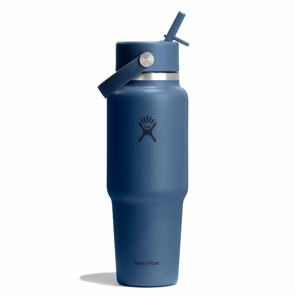 32 oz Travel Bottle with Flex Straw Cap - Harbor Blue